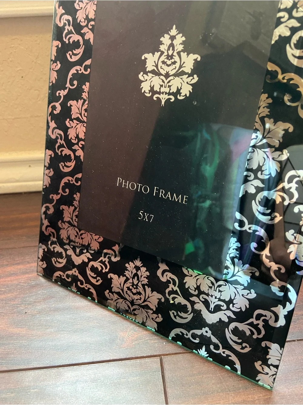 Black Decorative Damask Photo Frame - 5x7